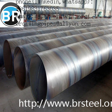 API low carbon steel SSAW pipe for sell,ASTM A252 GR 3 SSAW  Steel Pipe, API 5L Welded  Black Paint 