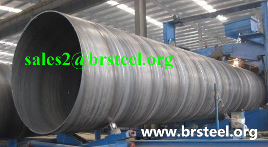 Low pressure fluid transport SSAW pipe 