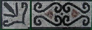 Asian style stone mosaic (border)