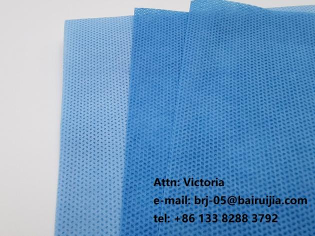 SMS nowwoven fabric for medical use 100% PP spunbond meltnlown non woven fabric