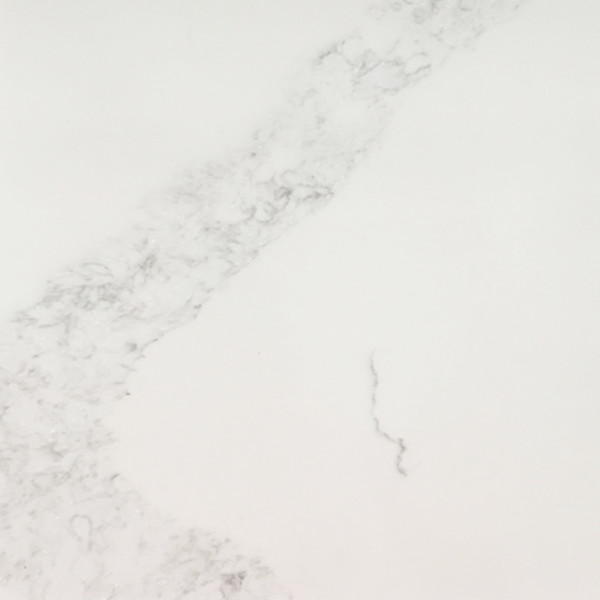 Statuario Veined Collection Quartz Stone Slab with Veined Movement
