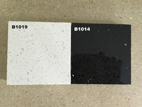 Black and White Mirror Quartz Stone Surface