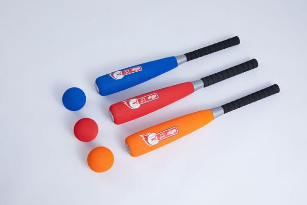 Foam baseball bat set for kids at age 3+