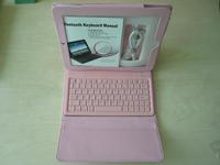 Promotional Ipad 2 leather case with bluetooth keyboard