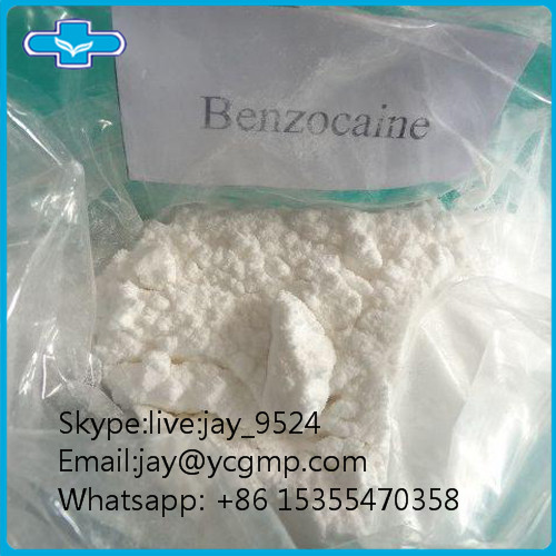 CAS 94-09-7 Local Anesthetic Steroid Raw Powder Benzocaine Relieve Pain jay at ycgmp dot com