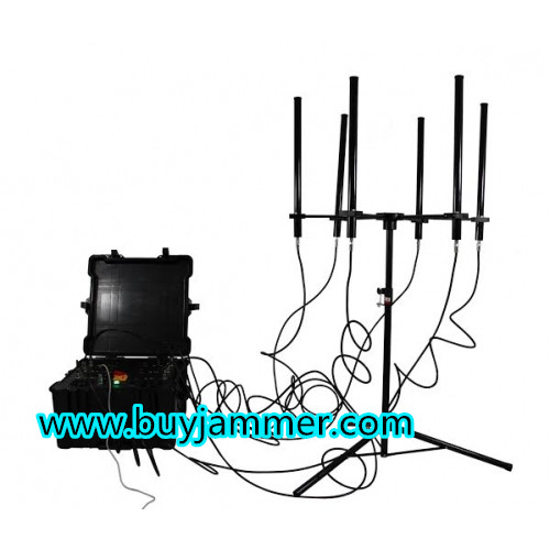 160W 4-8bands High Power Drone Jammer Jammer up to 1000m