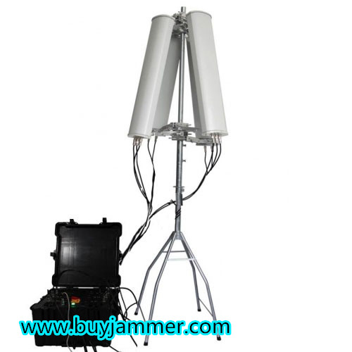 600W 4-8bands High Power Drone Jammer Jammer up to 2500m