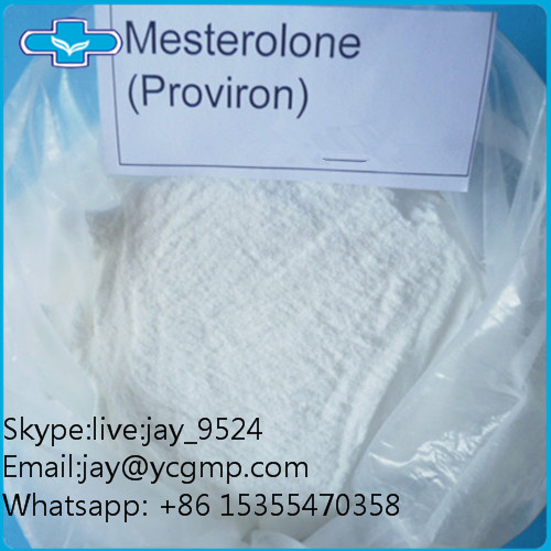 High Purity White Steroid Powder Mesterolone Proviron CAS 1424-00-6 for Male