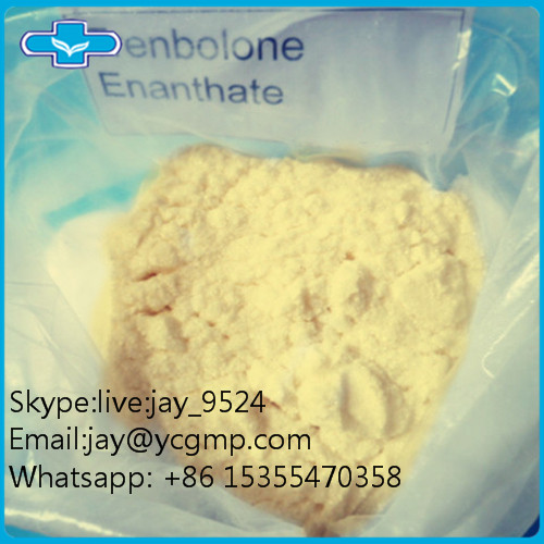 Trenbolone Enanthate Raw Steroid Powder Body Fitness Yellow Color Pharmaceutical Grade