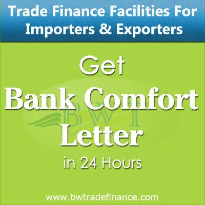 Avail Bank Comfort Letter for Importers & Exporters