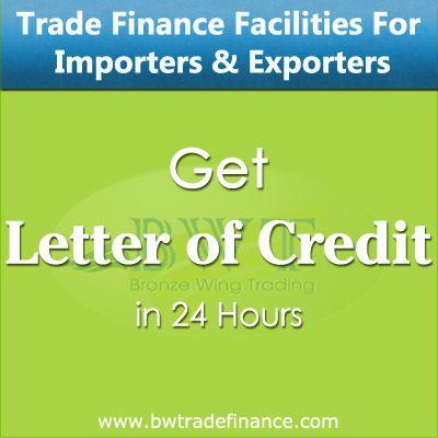 Avail Letter of Credit for Importers & Exporters