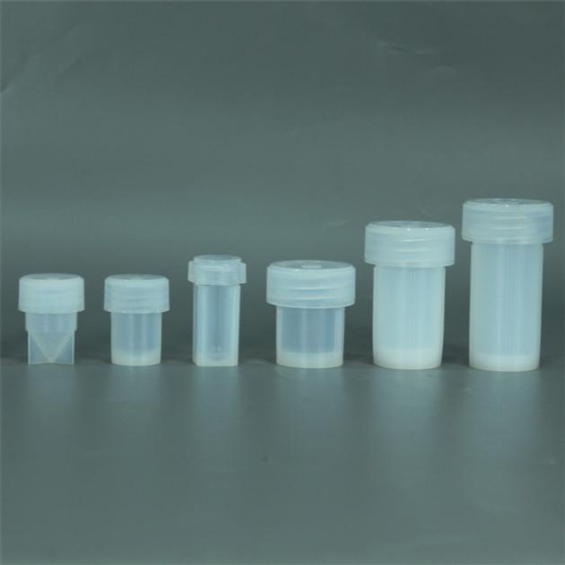 Round Flat Conical Bottom PFA Vials