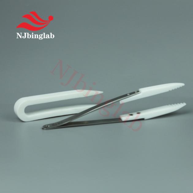 Customized PTFE tweezers with stainless steel handles