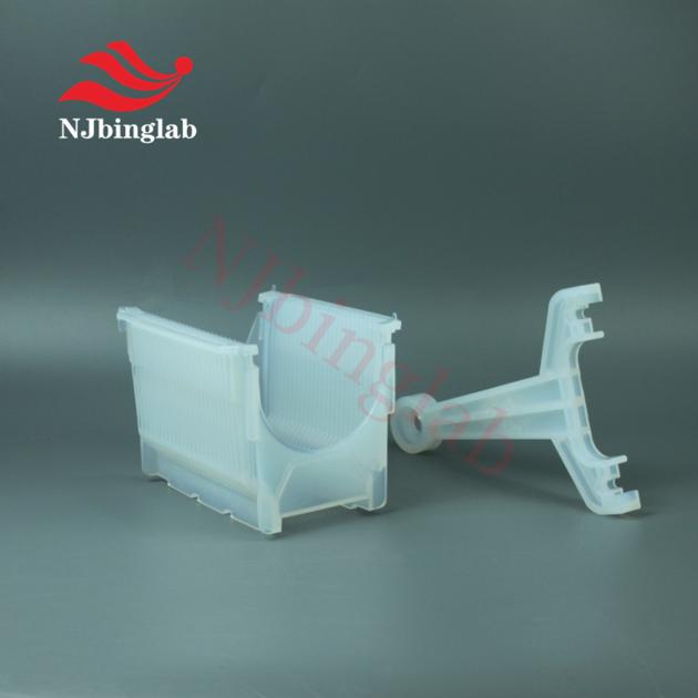 Semiconductor 4,6 inch wafer cleaning cassette with Y-shaped handle