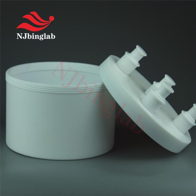 PTFE 2L Flat Bottom Reaction Vessel