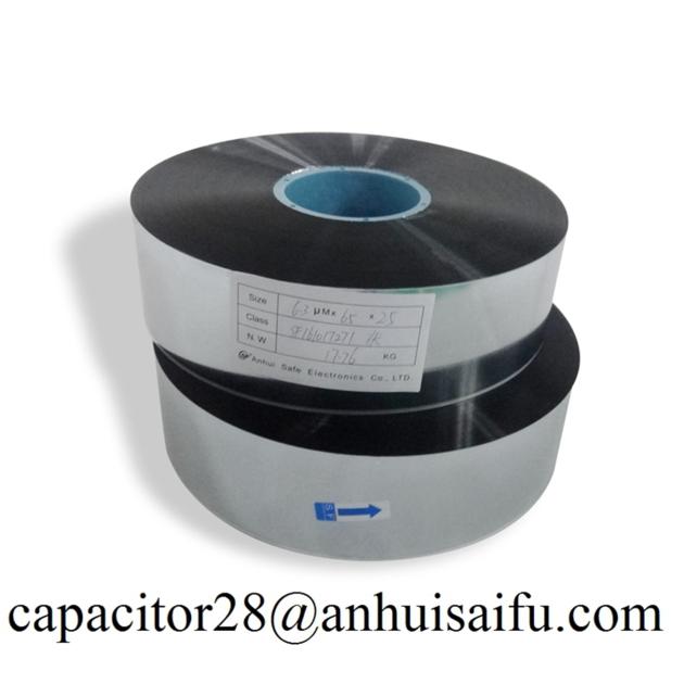 Aluminum metalized polypropylene film capacitor grade