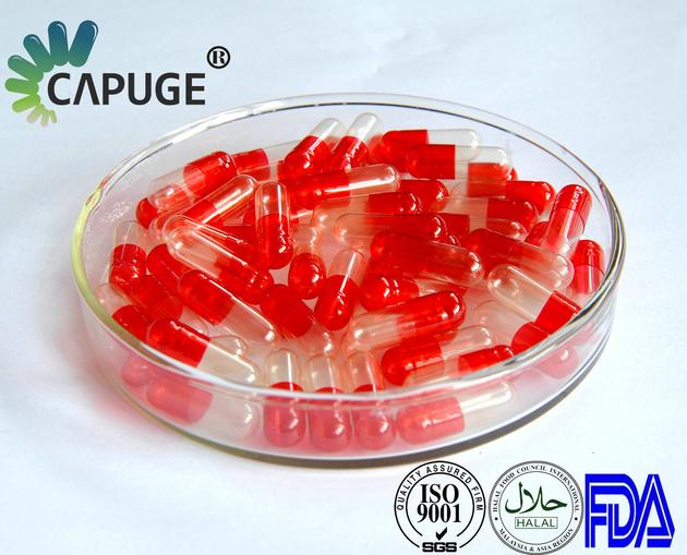 Empty Gelatin Capsule Half Transparent Size