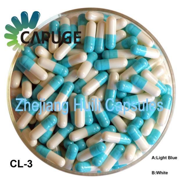 Wholesale Empty Gelatin Capsules Cold Color
