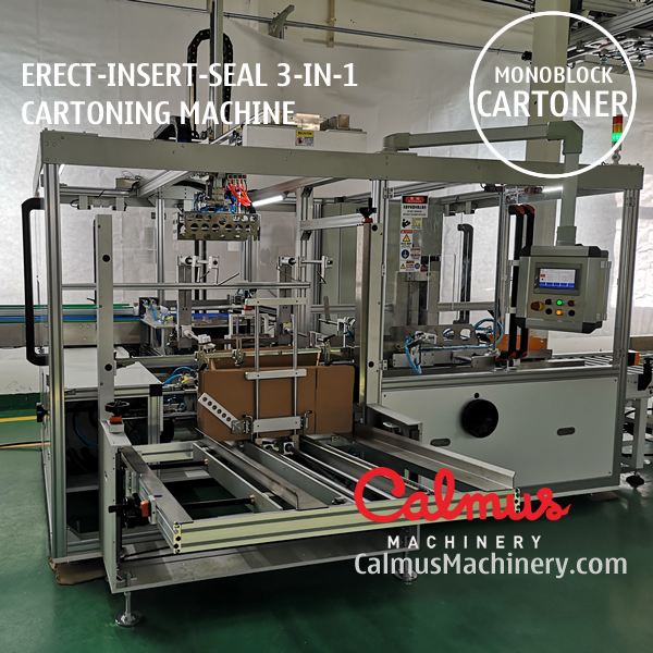 Monoblock Case Packer Cartoning Machine for Packaging Bricks