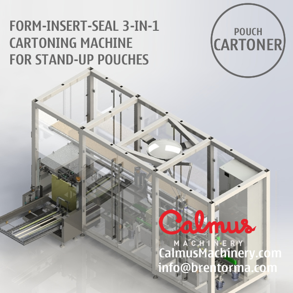 Erect-Insert-Seal Carton Packaging Machine for Packing Stand Up Pouch