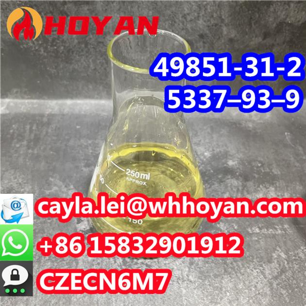 High Quality CAS 49851-31-2 Light Yellow Liquid Pure 2-PHENYL-PENTAN-BROMO-1 1-ONE WA:+86 1583290191