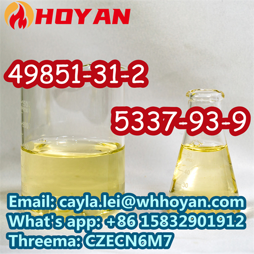 High Purity CAS 49851-31-2 Light Yellow Liquid Pure 2-PHENYL-PENTAN-BROMO-1 1-ONE WA:+86 15832901912