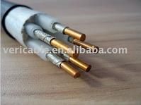 Flame-resistant power cable with Cu core PVC insulation & sheath