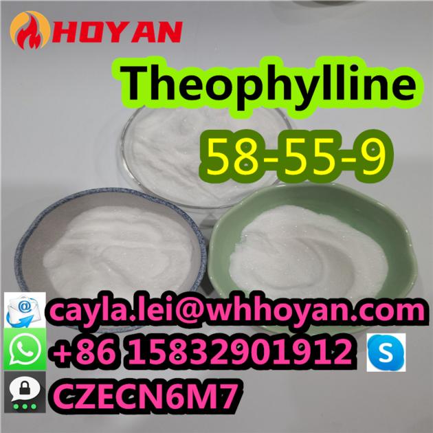 99.9% High Purity Theophylline Powder CAS:58-55-9 In Stock WA:+86 15832901912