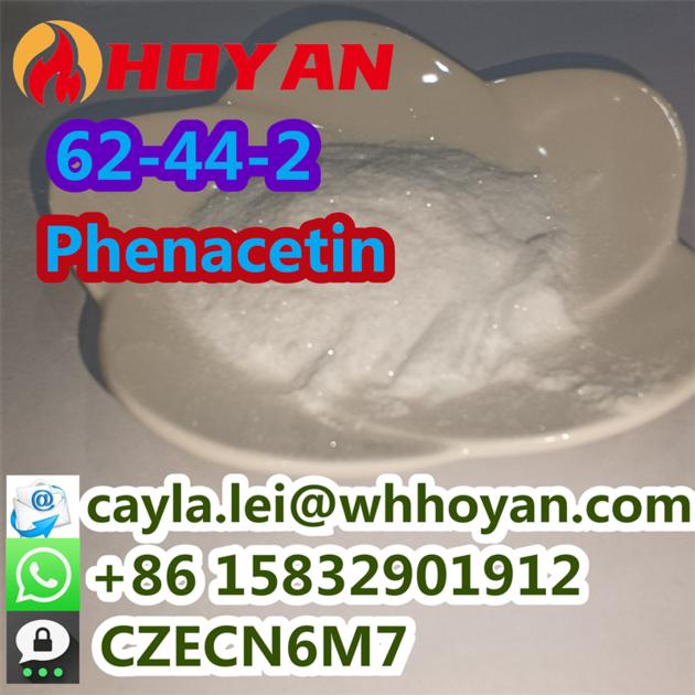 No Customs Issues Top Quality Pain Relieving CAS 62-44-2 Shiny Phenacetin Powder WA:86 15832901912