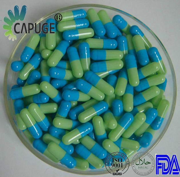 Wholesale Empty Gelatin Capsules Cold Color