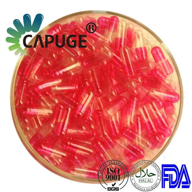 Empty Gelatin Capsule Half Transparent Size 0 1 2