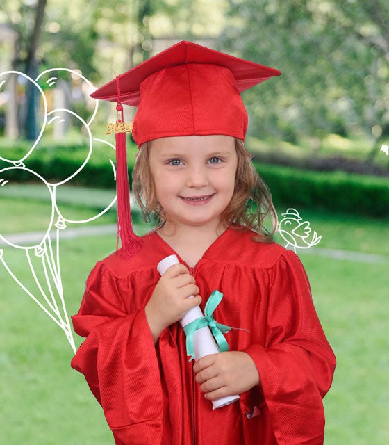 Kindergarten, Pre-K & Day Care Graduation Caps and Gowns