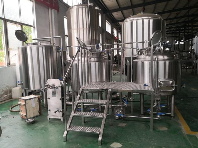 Cassman 500L Steam Heating 2 Vessels Brewery Equipment for Beer Pub