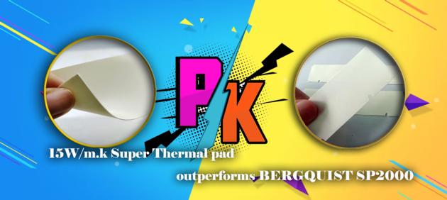 15w Super Thermal Pad Outperforms Bergquist Sp2000