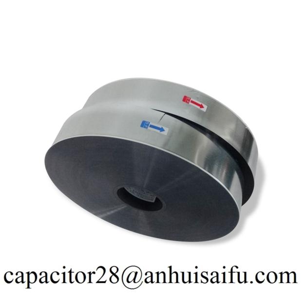 Aluminum metalized polyester film capacitor grade
