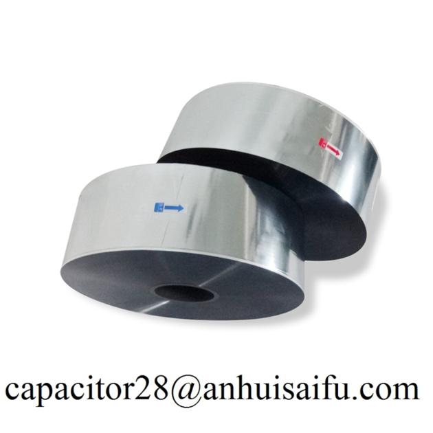 Bopp safety metallized pet roll hot aluminum pattern capacitor film 