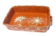 Hand-made Terracotta Rectangular Frying Pan