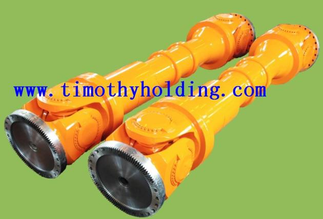 Universal joint shafts for paper machine
