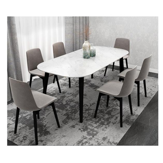 Luxury modern center table carrara white marble dining table for furniture