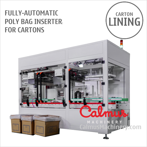 Bag Inserter for Placing Liner in Carton