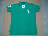 100%authentic mens polo shirt,big pony short sleeves,green