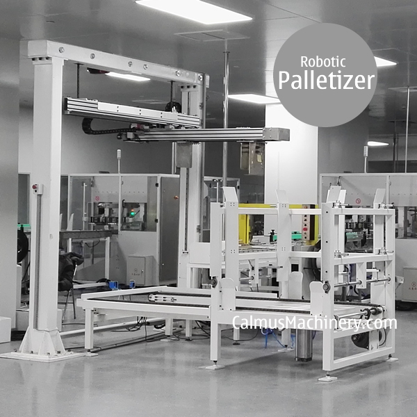 Carton Palletizing Equipment Pallet Stacker Robotic Case Palletizer