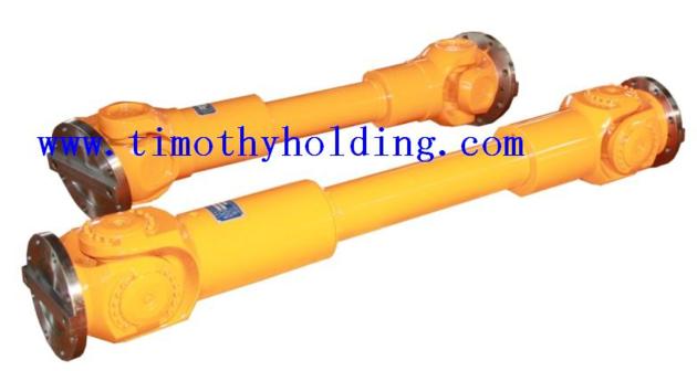 Universal joint shafts for ladel cranes
