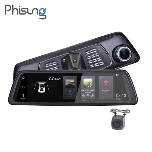 Phisung 10" 4G car dvr with dedicated bracket car video recorder
