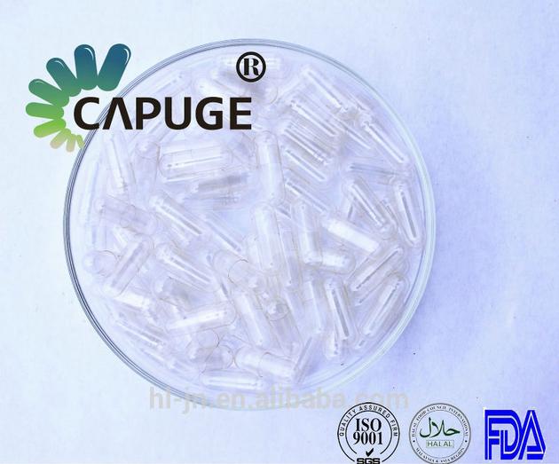 Vegetarian Empty Capsules Vegetable Cellulose Clear Transparent Pullulan