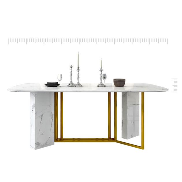 Marble Top Dining Table For Restaurant