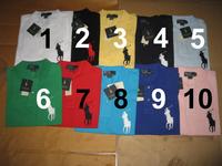 wholesale mens rl big pony shirt,short sleeve,100% authentic,