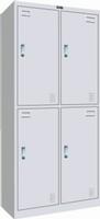 KD metal double-tier double-wide gym locker assembled