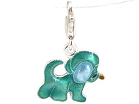 Silver Enamel Charms
