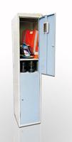 KD vertical single-wide double-tier metal locker assembled 